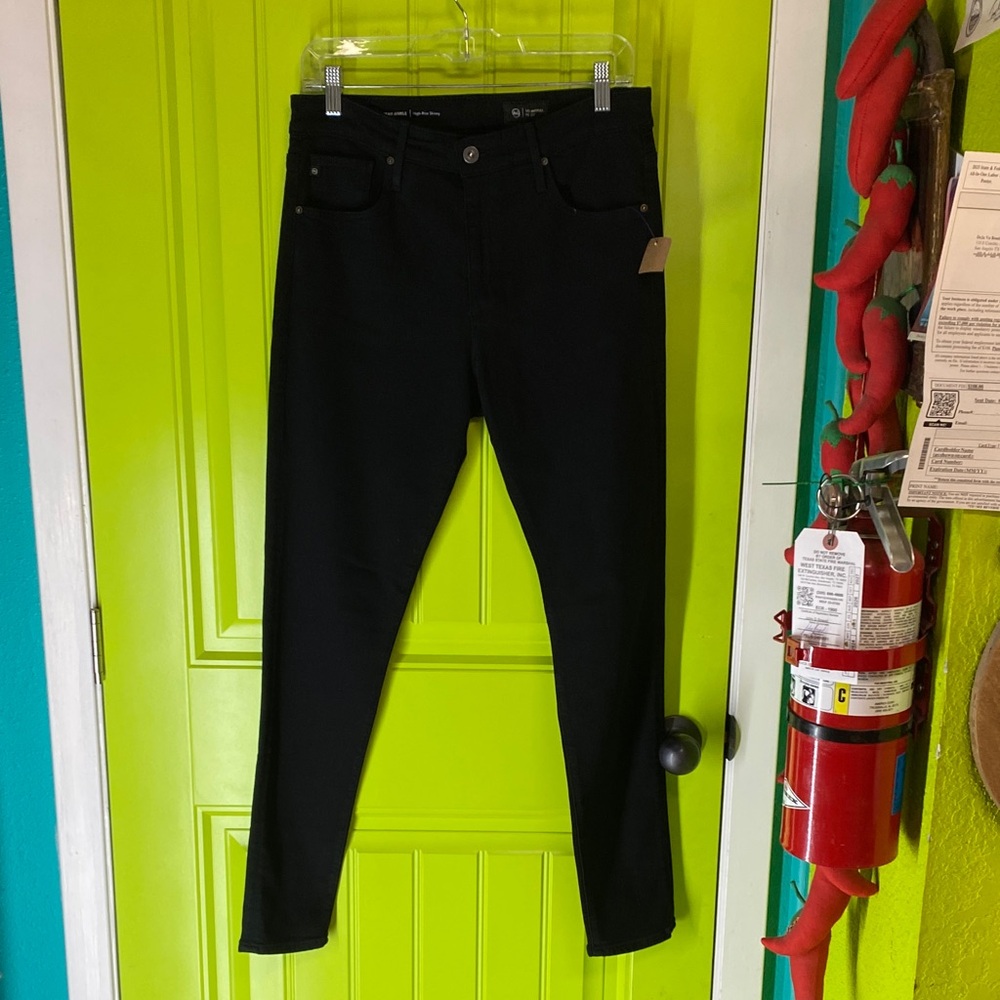 AG Adriano Goldschmied Jet Black Skinny Jeans